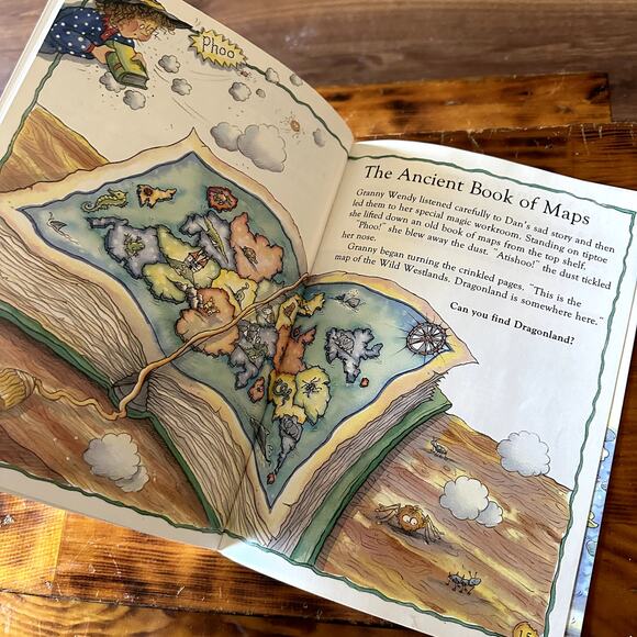 Vintage '96 Usborne Young Puzzle Adventure Dragon In The Cupboard Paperback Book - Picture 6 of 8